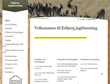 Tablet Screenshot of esbjergjagtforening.dk